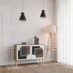 SHADOW SYNCHRONY Aparador de 2 Portas em Efeito Carvalho