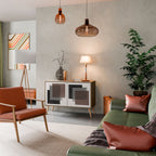 SHADOW SYNCHRONY Aparador de 2 Portas em Efeito Carvalho