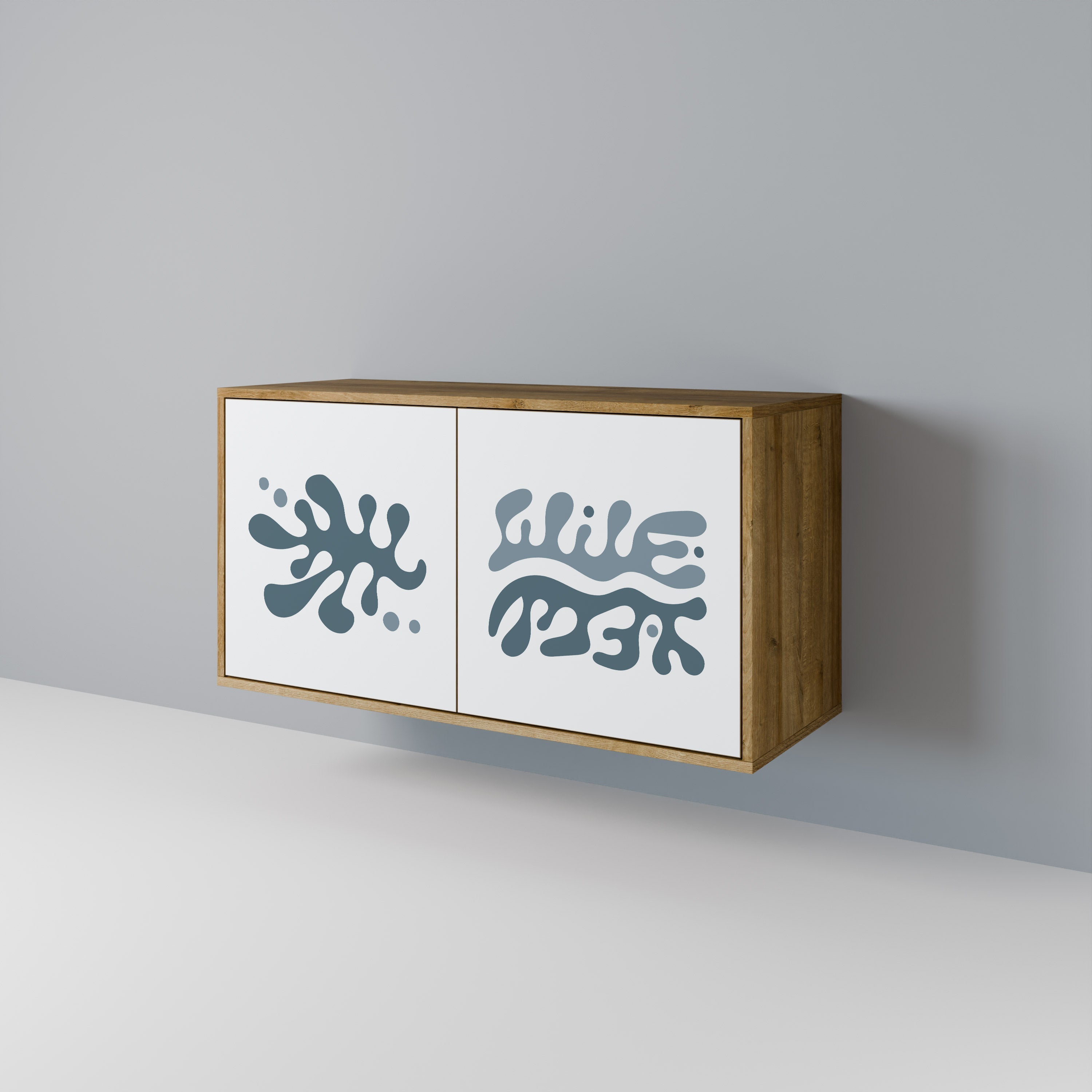 WONDERLAND VEGETATION Aparador de 2 Portas em Efeito Carvalho