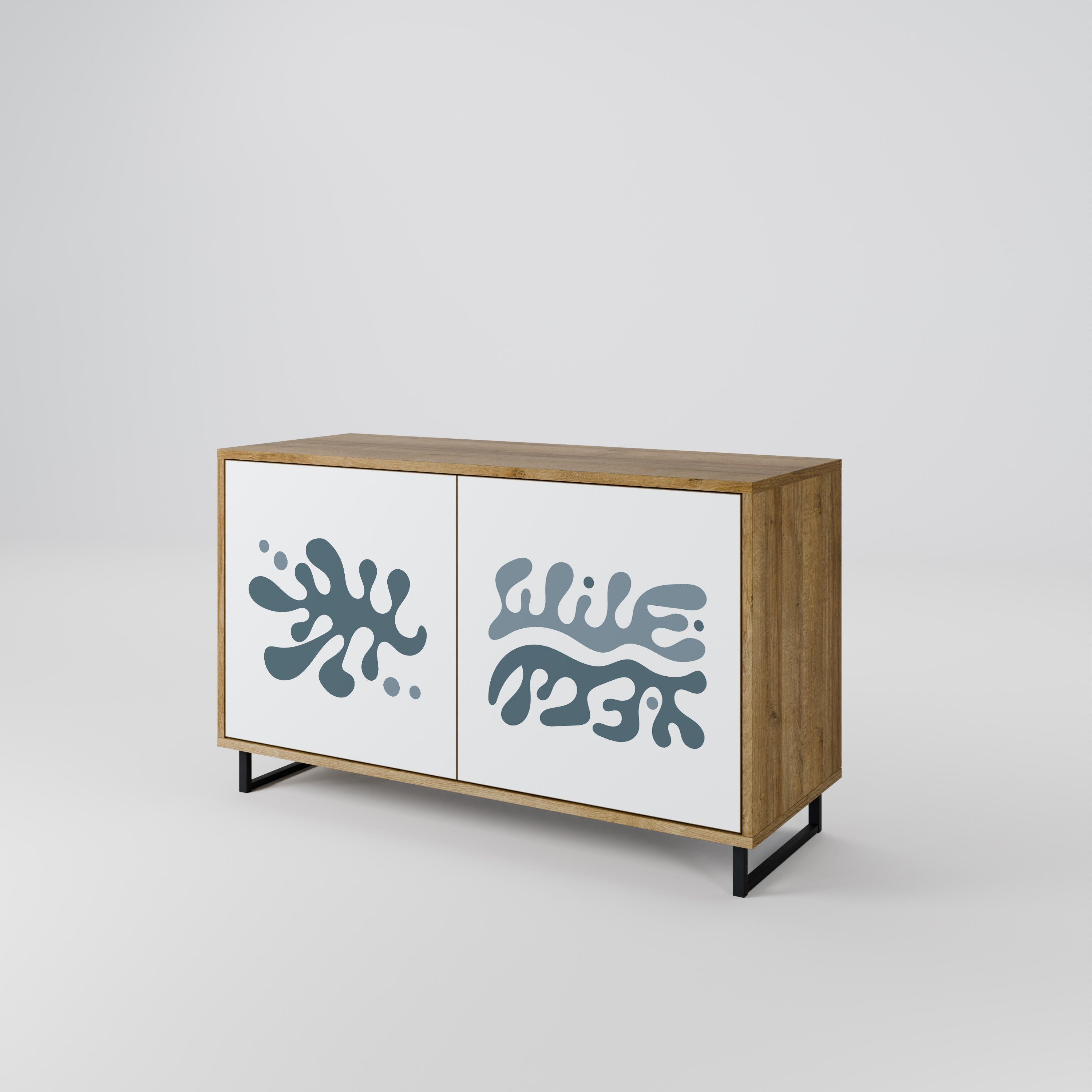 WONDERLAND VEGETATION Aparador de 2 Portas em Efeito Carvalho