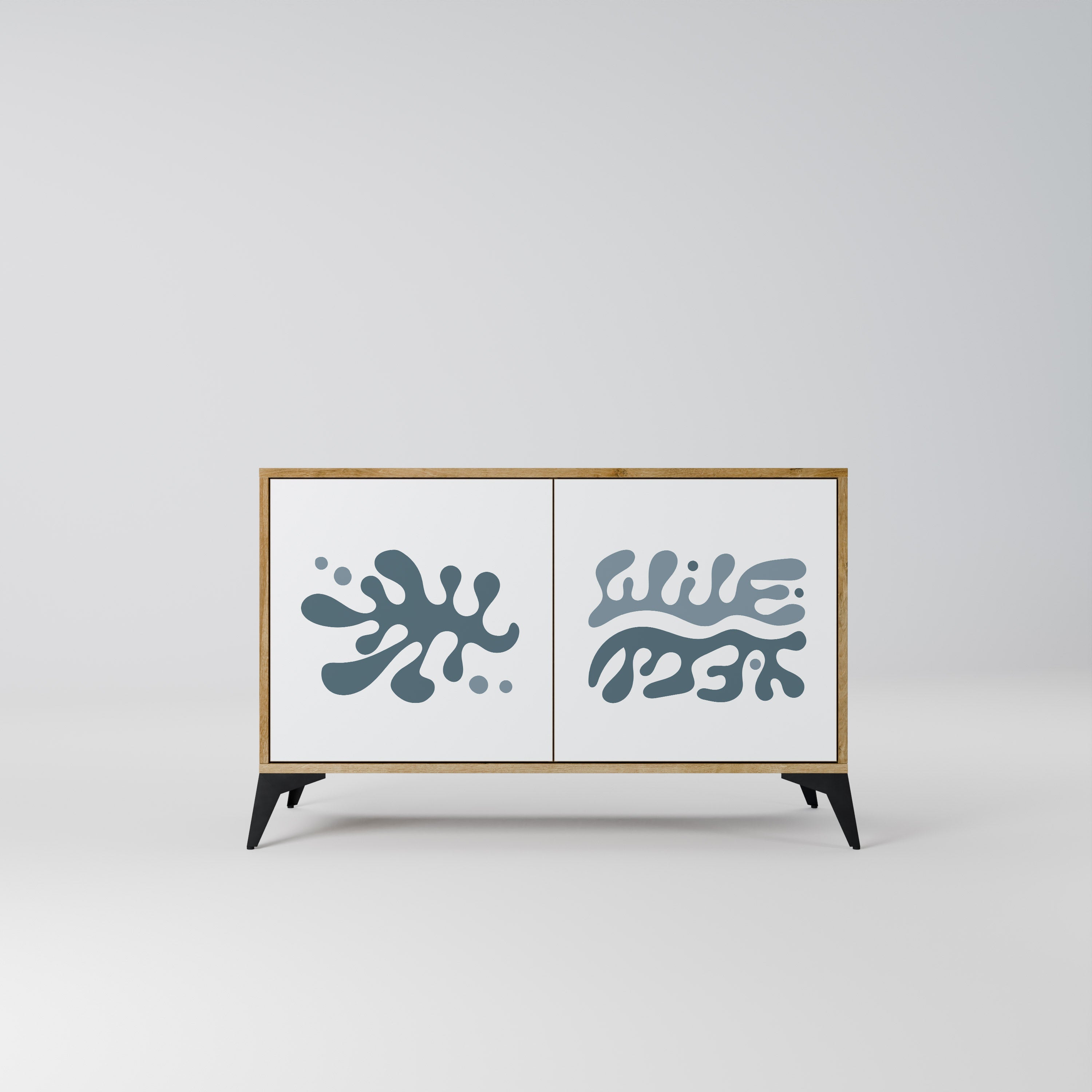 WONDERLAND VEGETATION Aparador de 2 Portas em Efeito Carvalho