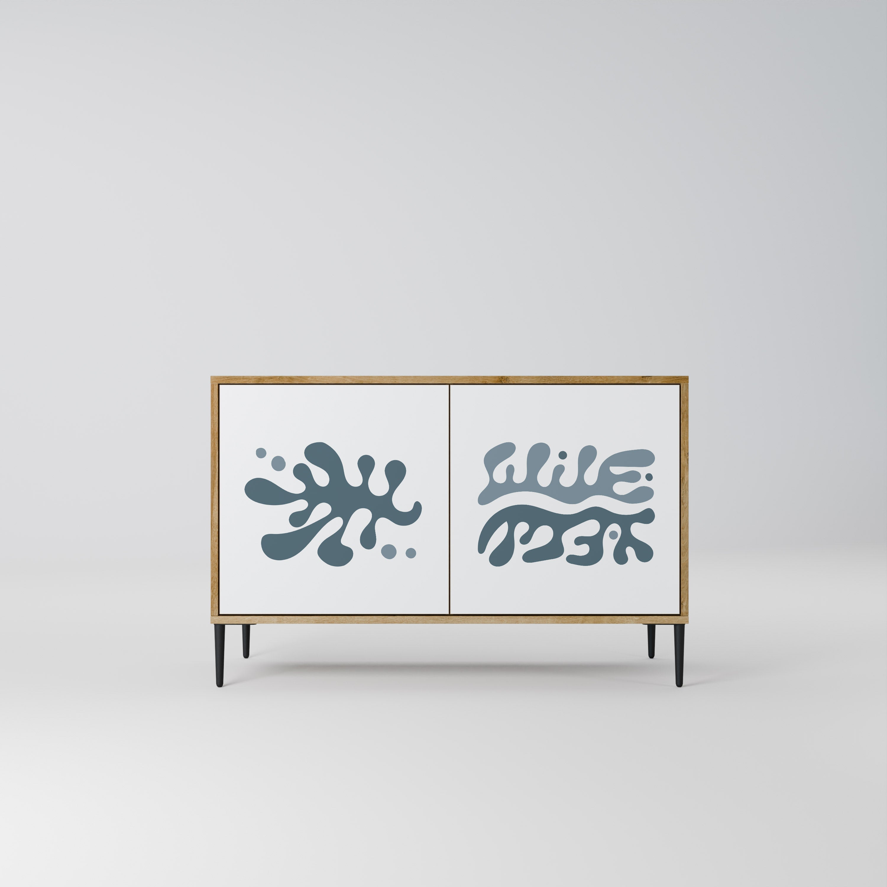 WONDERLAND VEGETATION Aparador de 2 Portas em Efeito Carvalho