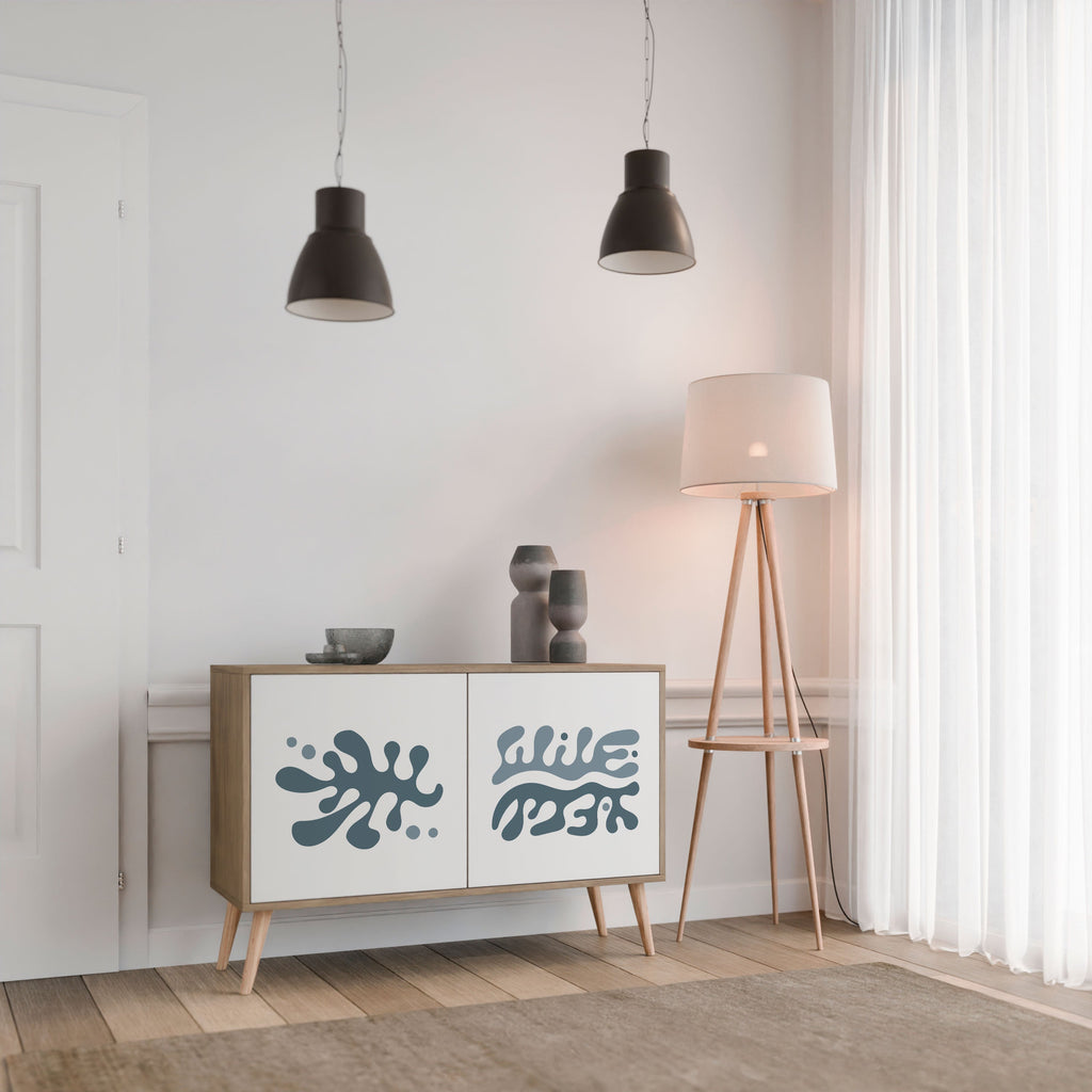 WONDERLAND VEGETATION Aparador de 2 Portas em Efeito Carvalho