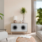 BLACK HOLE Aparador de 2 Portas em Efeito Carvalho