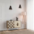 SEE MORE Aparador de 2 Portas em Efeito Carvalho