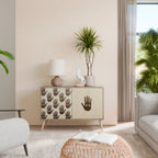 SEE MORE Aparador de 2 Portas em Efeito Carvalho