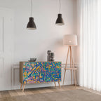 MEMORIES MAP Aparador de 2 Portas em Efeito Carvalho