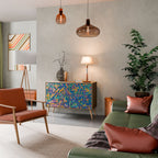 MEMORIES MAP Aparador de 2 Portas em Efeito Carvalho