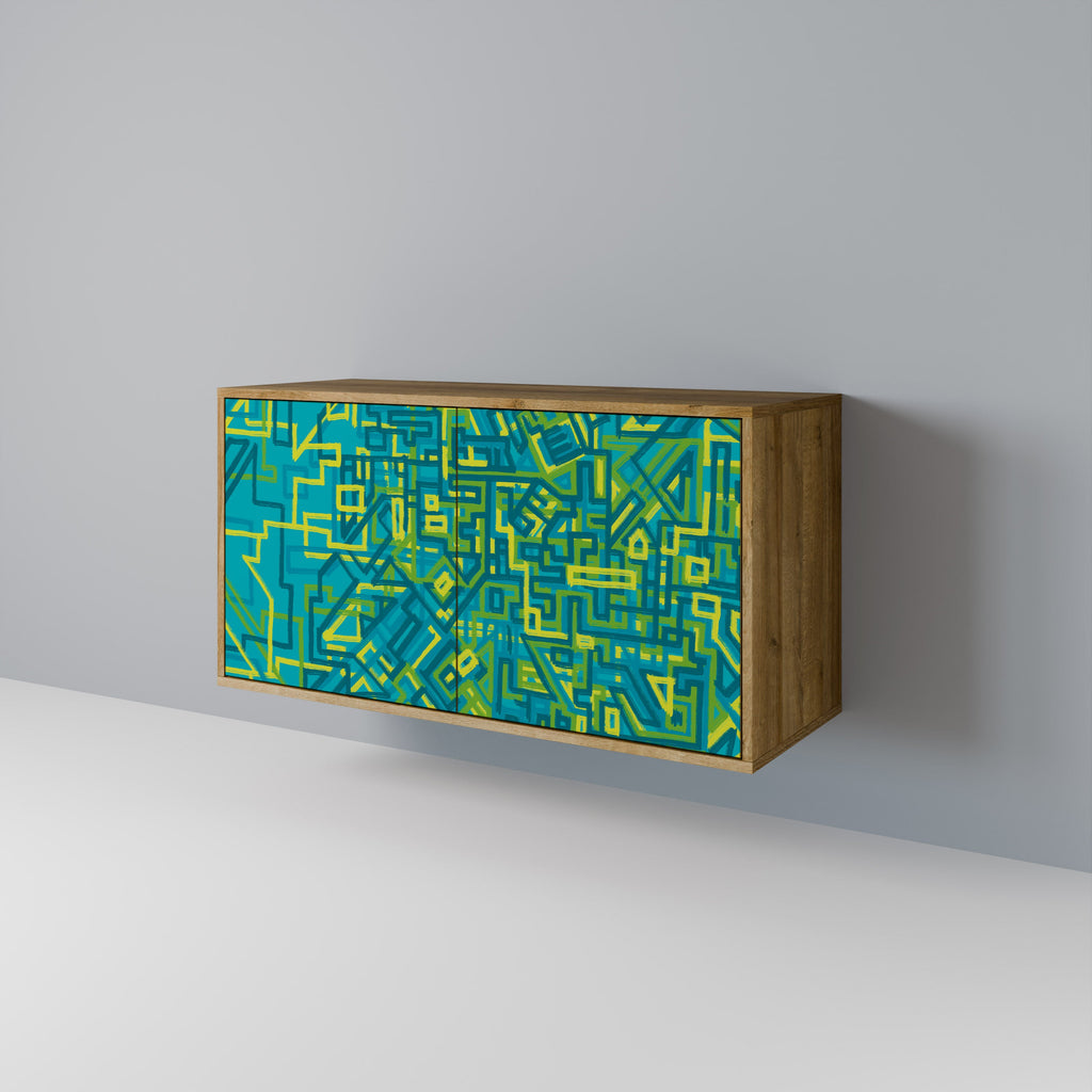 NOSTALGIC MEMORIES Aparador de 2 Portas em Efeito Carvalho