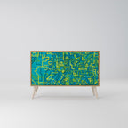 NOSTALGIC MEMORIES Aparador de 2 Portas em Efeito Carvalho