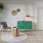 NOSTALGIC MEMORIES Aparador de 2 Portas em Efeito Carvalho