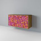 LOVELY MEMORIES Aparador de 2 Portas em Efeito Carvalho