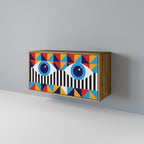 ABSTRACTION AND GEOMETRY 2-Door Sideboard in Oak Effect