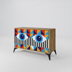 ABSTRACTION AND GEOMETRY 2-Door Sideboard in Oak Effect