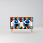ABSTRACTION AND GEOMETRY 2-Door Sideboard in Oak Effect