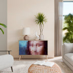 CONSTRUCTIVE ART Aparador de 2 Portas em Efeito Carvalho