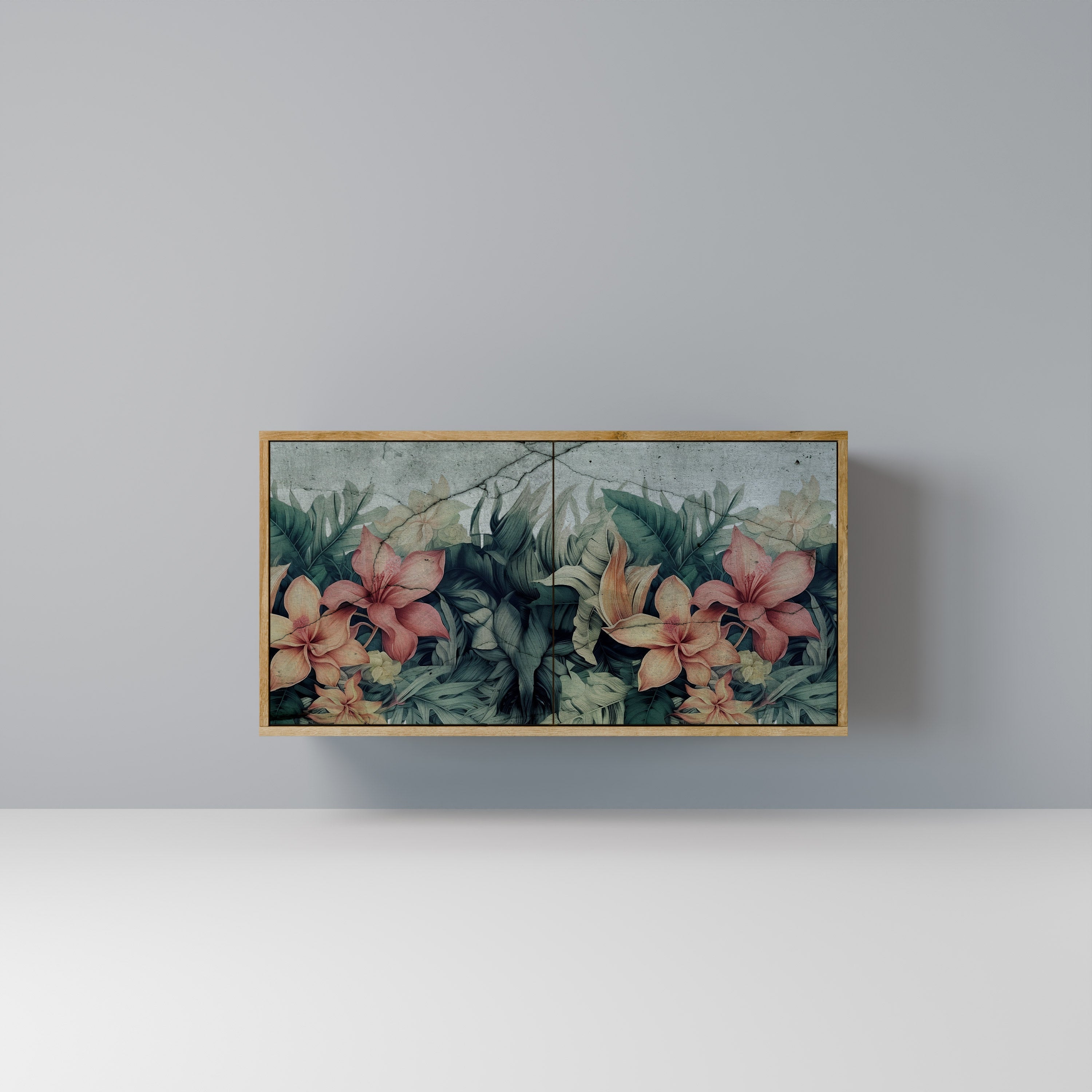 HEAVENLY BLOOM Aparador de 2 Portas em Efeito Carvalho