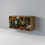 MIDNIGHT SPROUT Aparador de 2 Portas em Efeito Carvalho