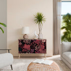 FLORAL WHISPER Aparador de 2 Portas em Efeito Carvalho