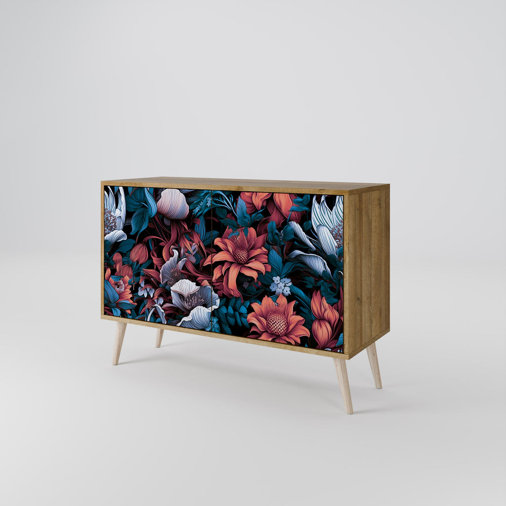 ETHEREAL BLOSSOMS Aparador de 2 Portas em Efeito Carvalho