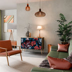 ETHEREAL BLOSSOMS Aparador de 2 Portas em Efeito Carvalho