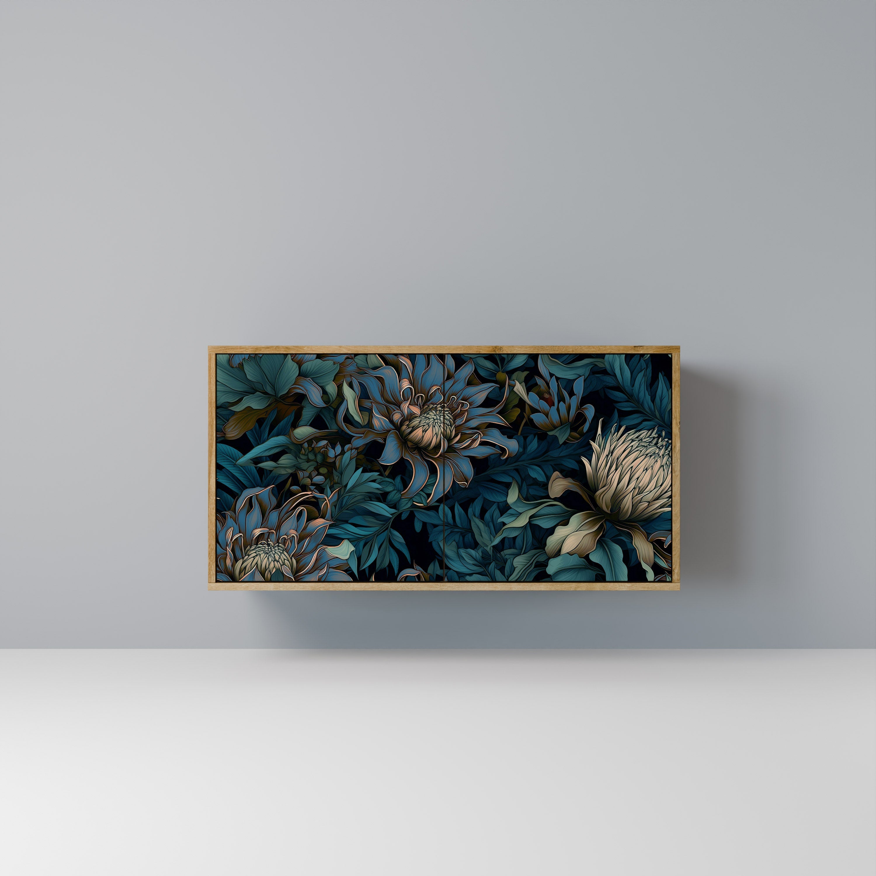 TWILIGHT BLOOM Aparador de 2 Portas em Efeito Carvalho