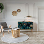 TWILIGHT BLOOM Aparador de 2 Portas em Efeito Carvalho