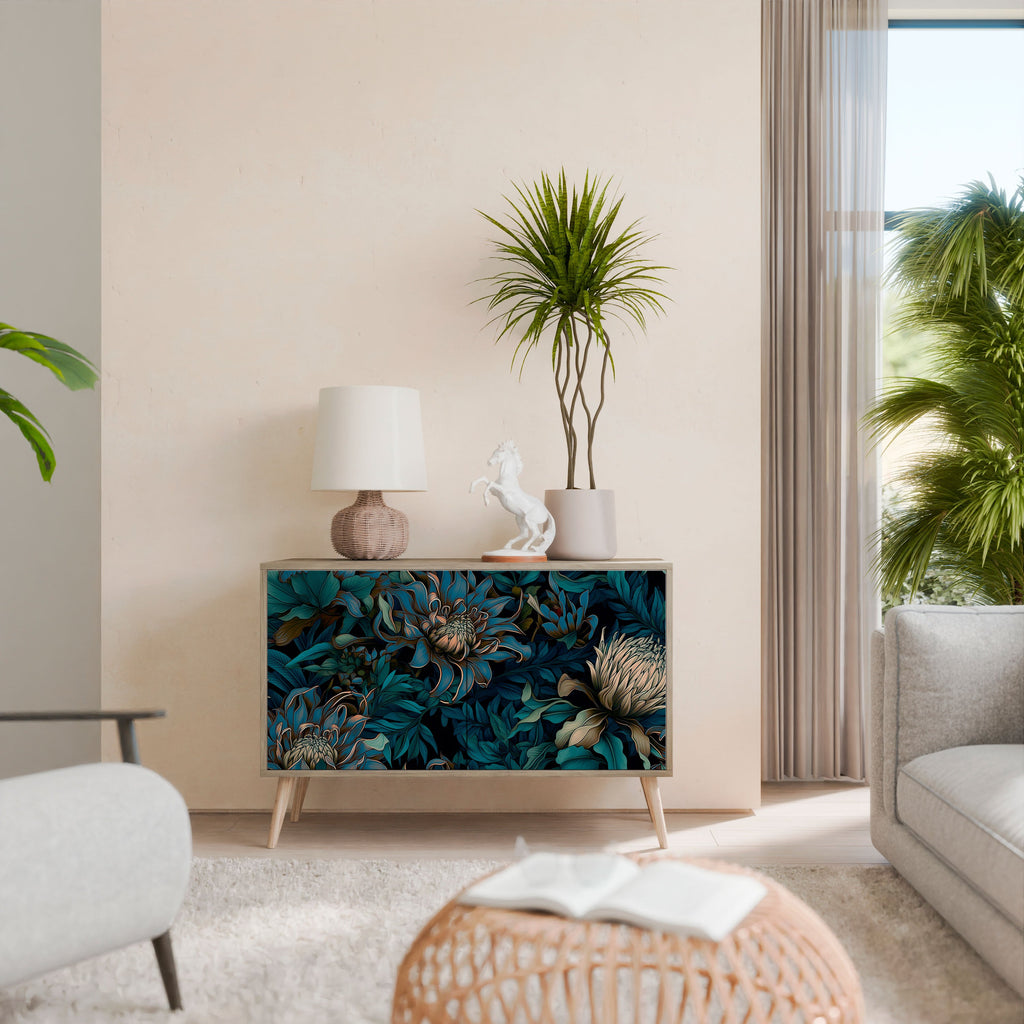 TWILIGHT BLOOM Aparador de 2 Portas em Efeito Carvalho