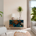 MORNING BLOOM Aparador de 2 Portas em Efeito Carvalho