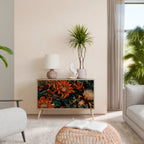 DAWN BLOOM Aparador de 2 Portas em Efeito Carvalho