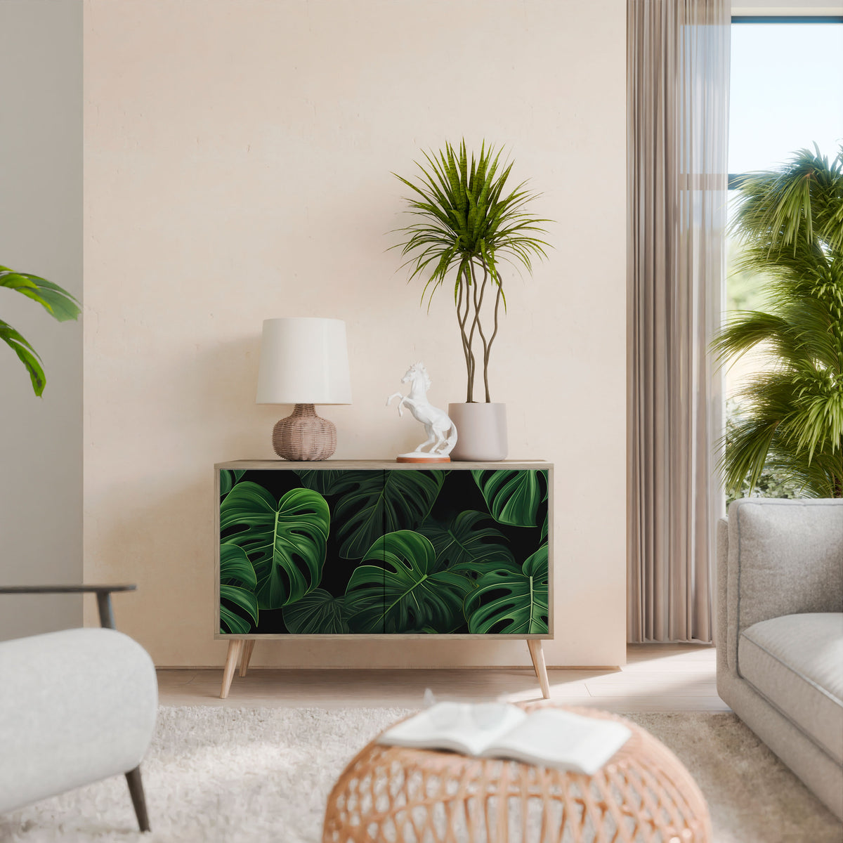 INFINITE MONSTERA 2-Door Sideboard