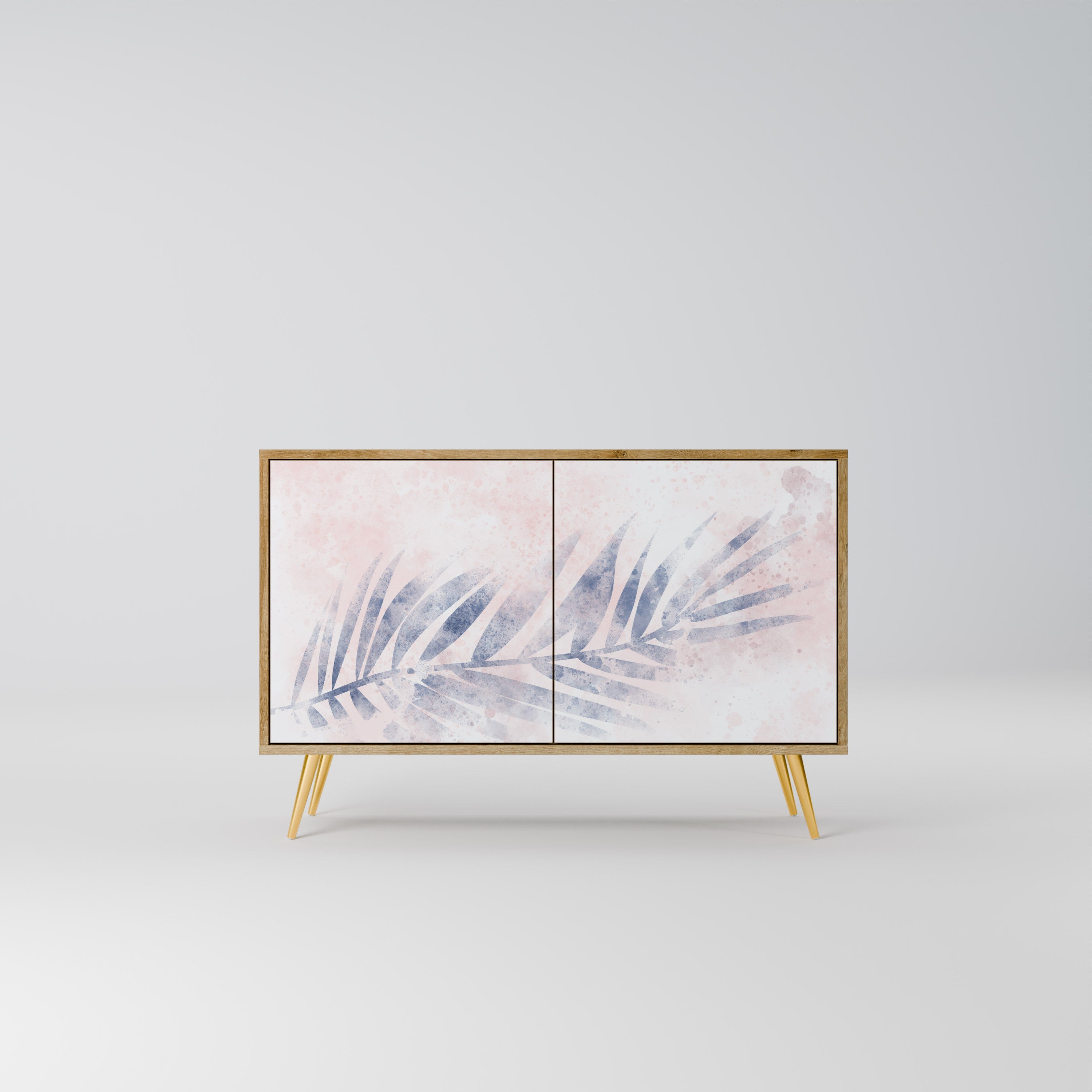 TIMELESS FLOAT Aparador de 2 Portas em Efeito Carvalho