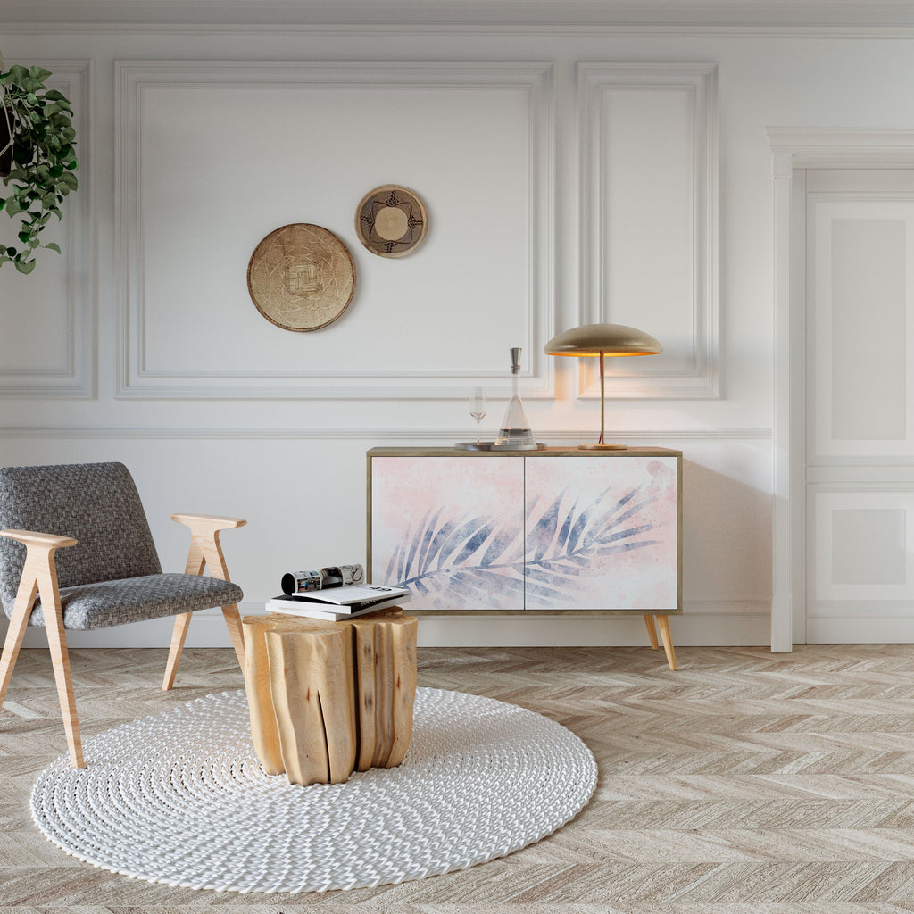 TIMELESS FLOAT Aparador de 2 Portas em Efeito Carvalho