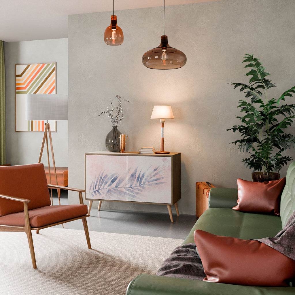 TIMELESS FLOAT Aparador de 2 Portas em Efeito Carvalho