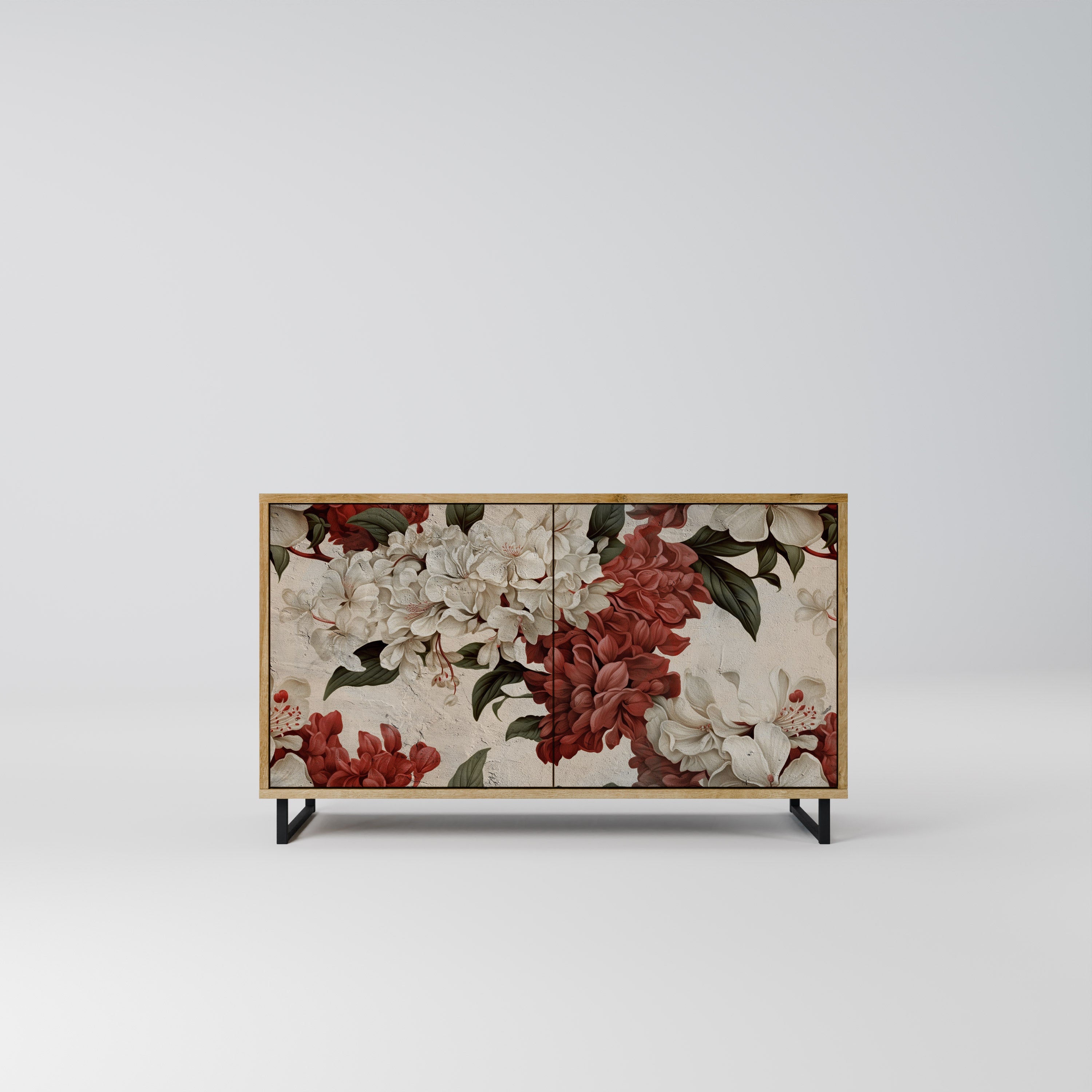 EPHEMERAL DAYS Aparador de 2 Portas em Efeito Carvalho