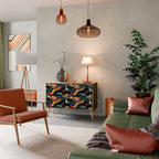 FOWLY DAZE Aparador de 2 Portas em Efeito Carvalho