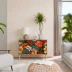 RADIANT FLORA Aparador de 2 Portas em Efeito Carvalho