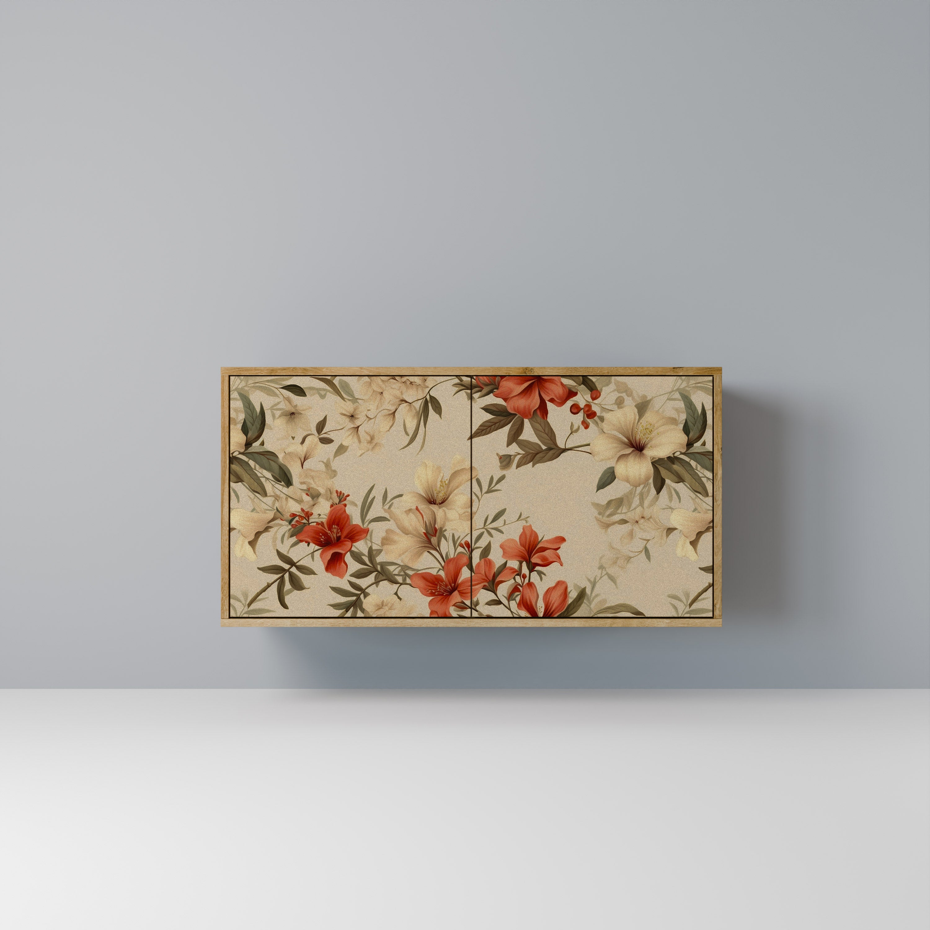 BLOOMING HARMONY Aparador de 2 Portas em Efeito Carvalho