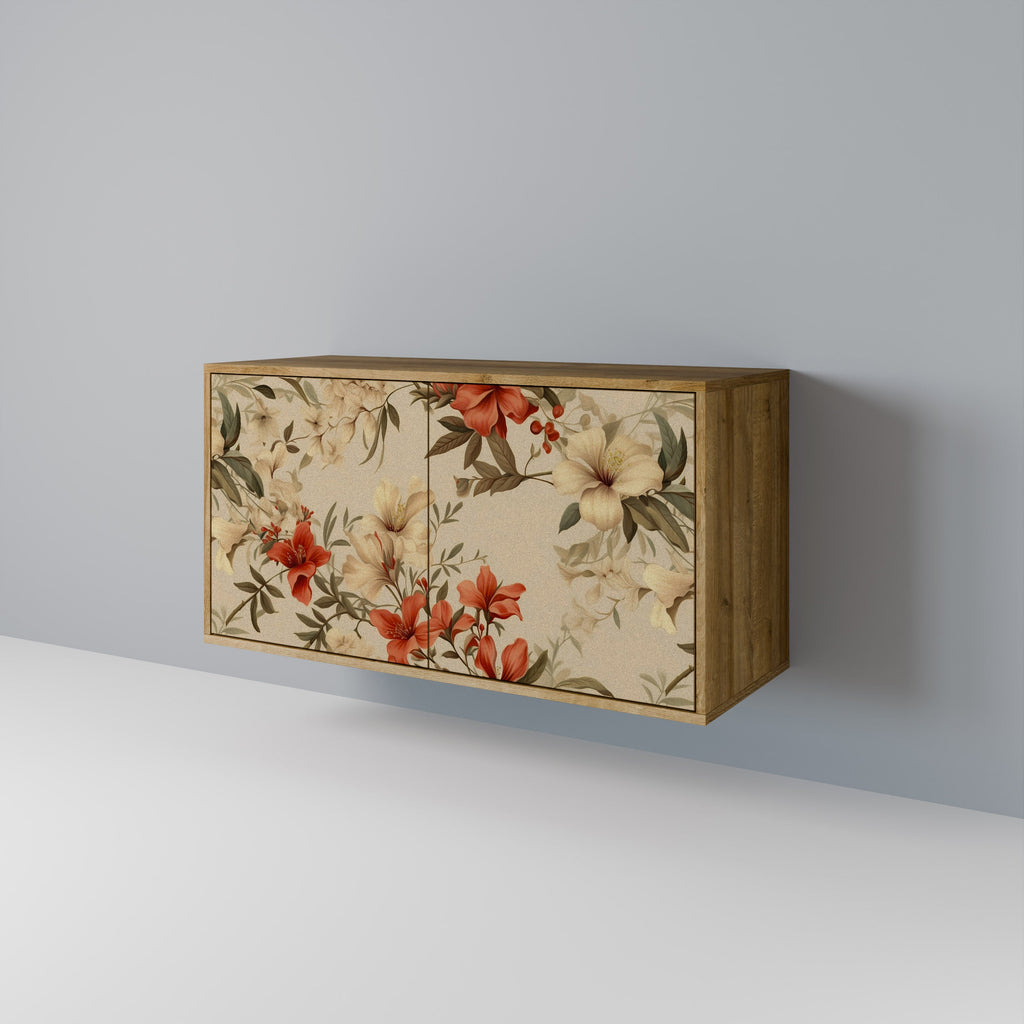 BLOOMING HARMONY Aparador de 2 Portas em Efeito Carvalho