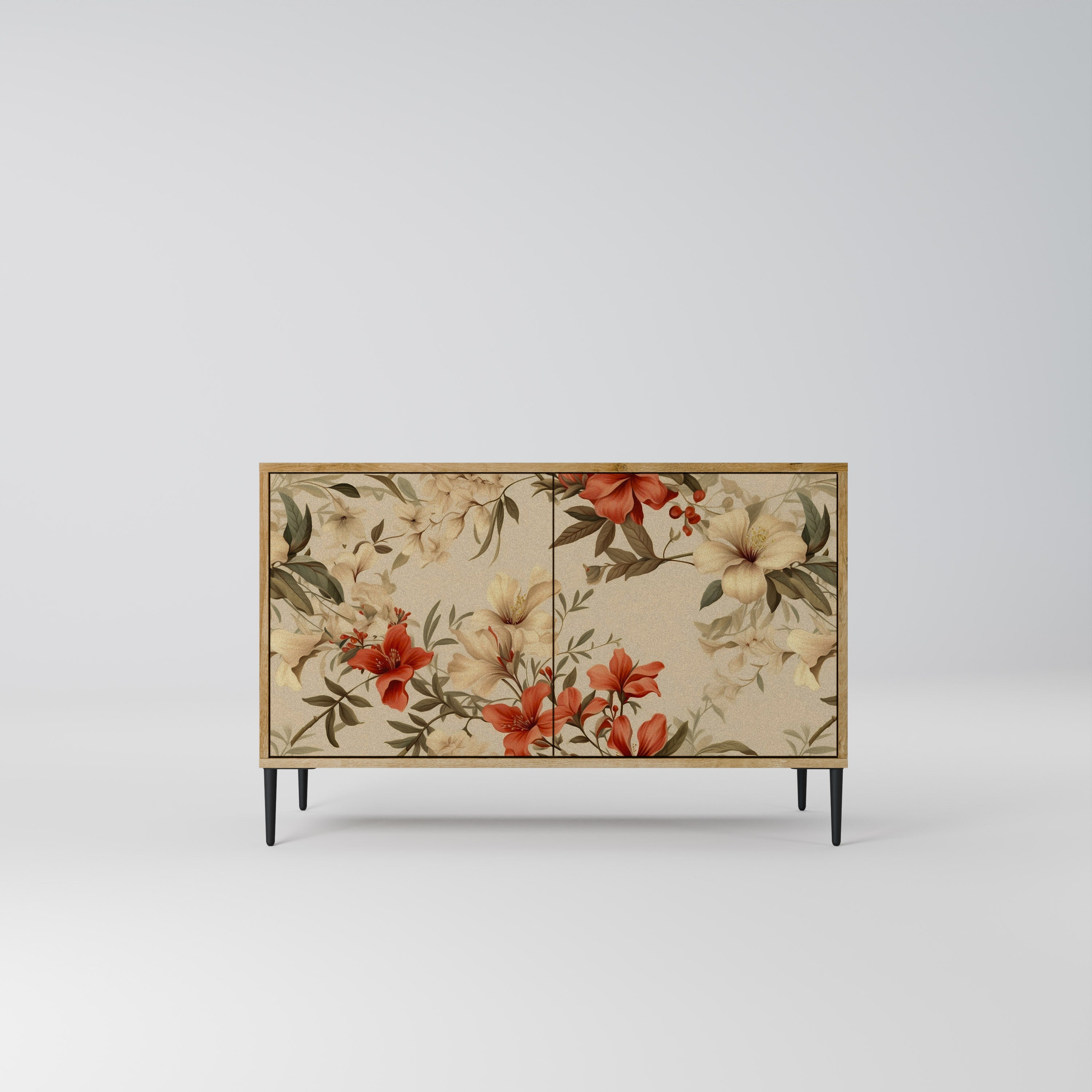 BLOOMING HARMONY Aparador de 2 Portas em Efeito Carvalho