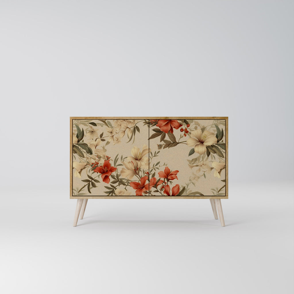 BLOOMING HARMONY Aparador de 2 Portas em Efeito Carvalho