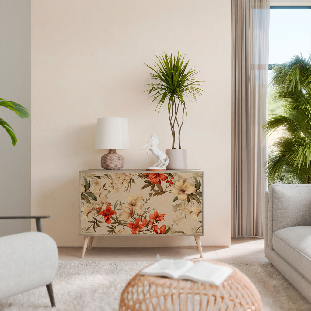 BLOOMING HARMONY Aparador de 2 Portas em Efeito Carvalho