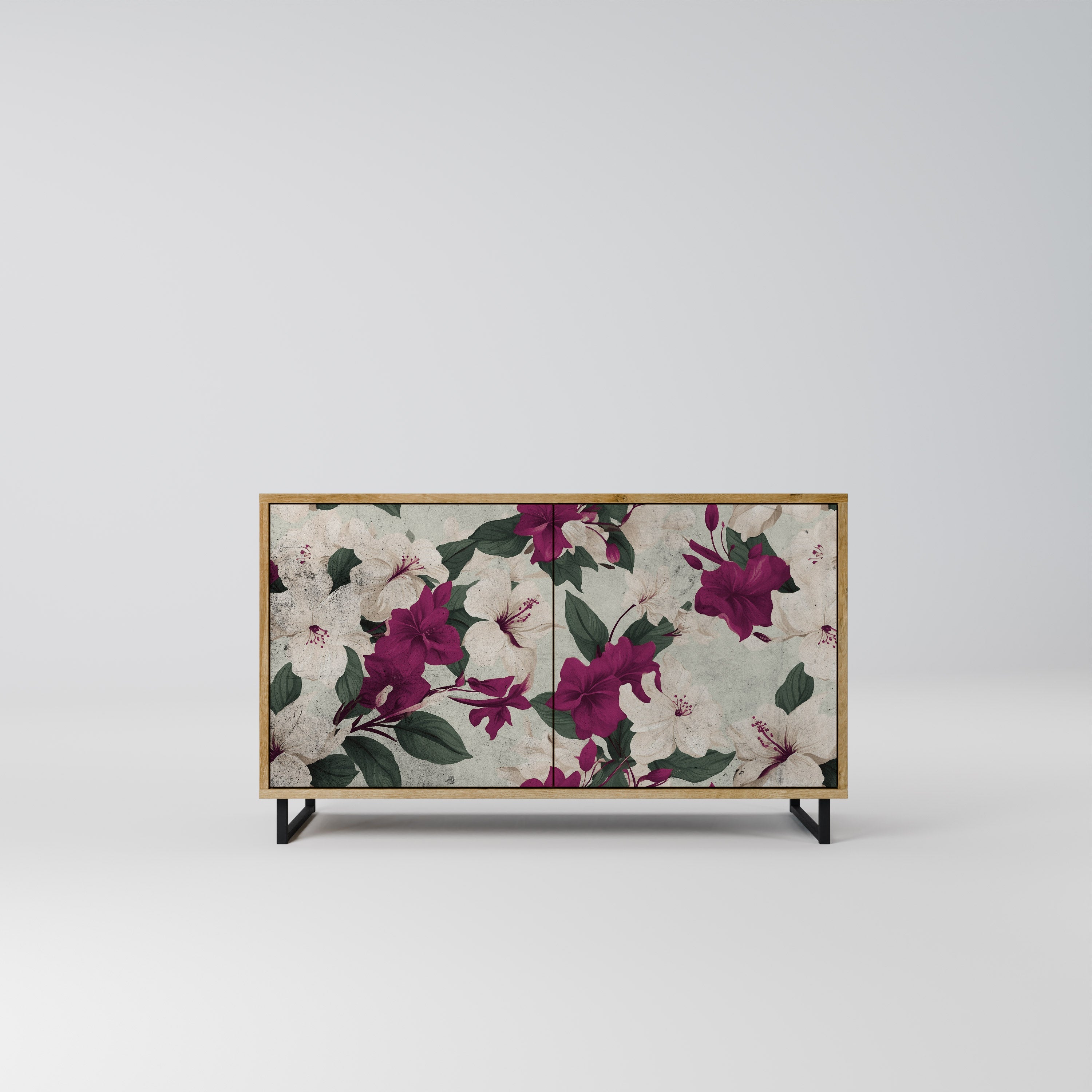 FLOWERET DREAM Aparador de 2 Portas em Efeito Carvalho