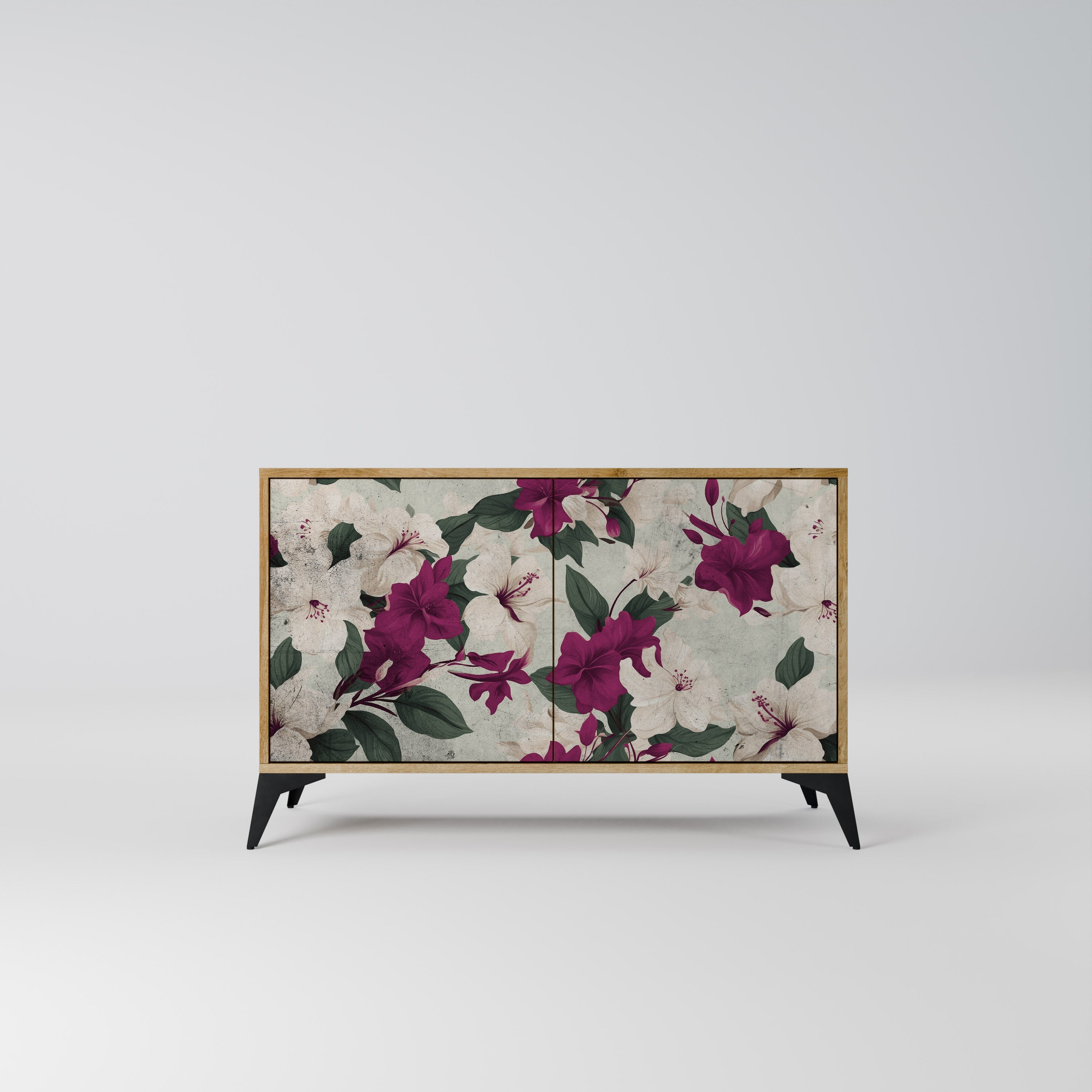 FLOWERET DREAM Aparador de 2 Portas em Efeito Carvalho