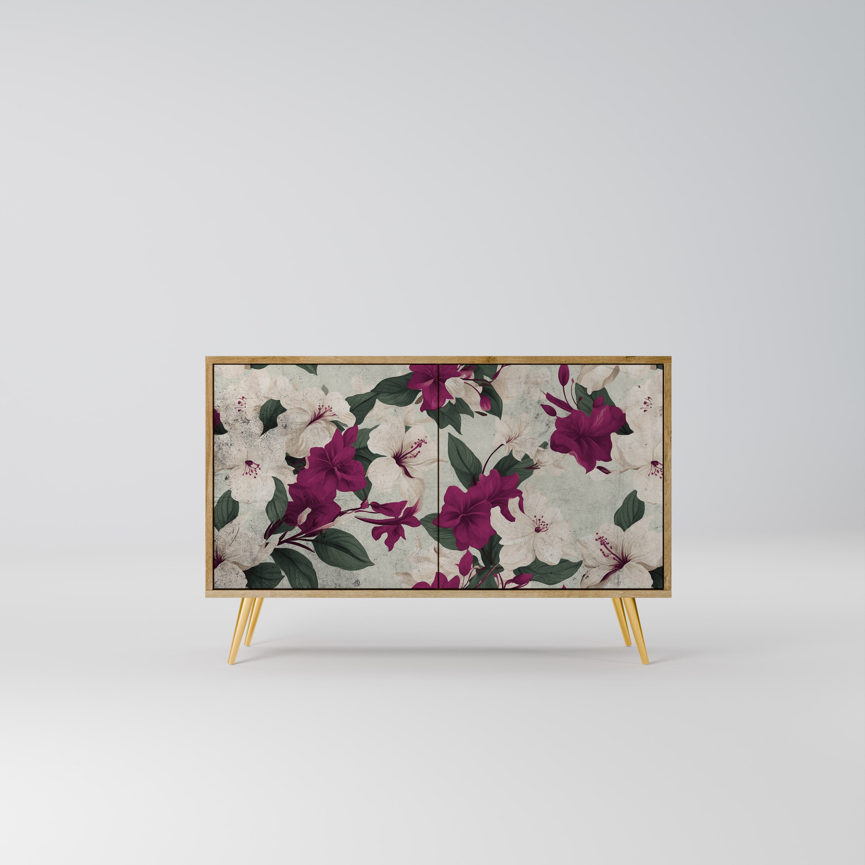 FLOWERET DREAM Aparador de 2 Portas em Efeito Carvalho