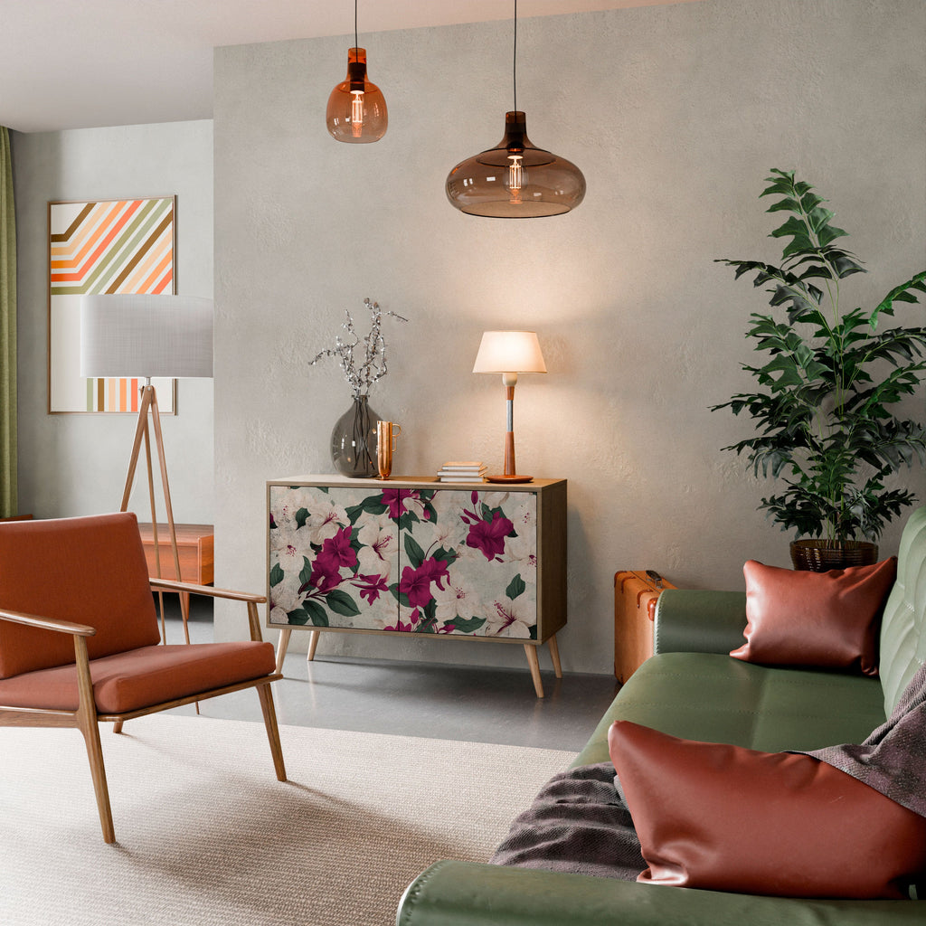 FLOWERET DREAM Aparador de 2 Portas em Efeito Carvalho