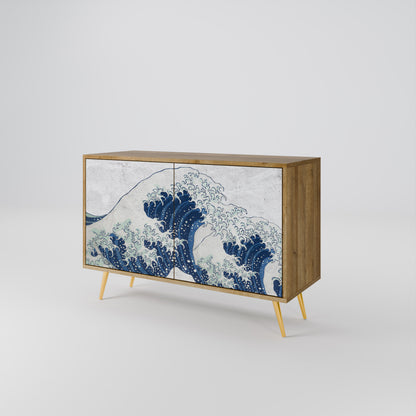 THE GREAT WAVE AT KANAGAWA Aparador de 2 Portas