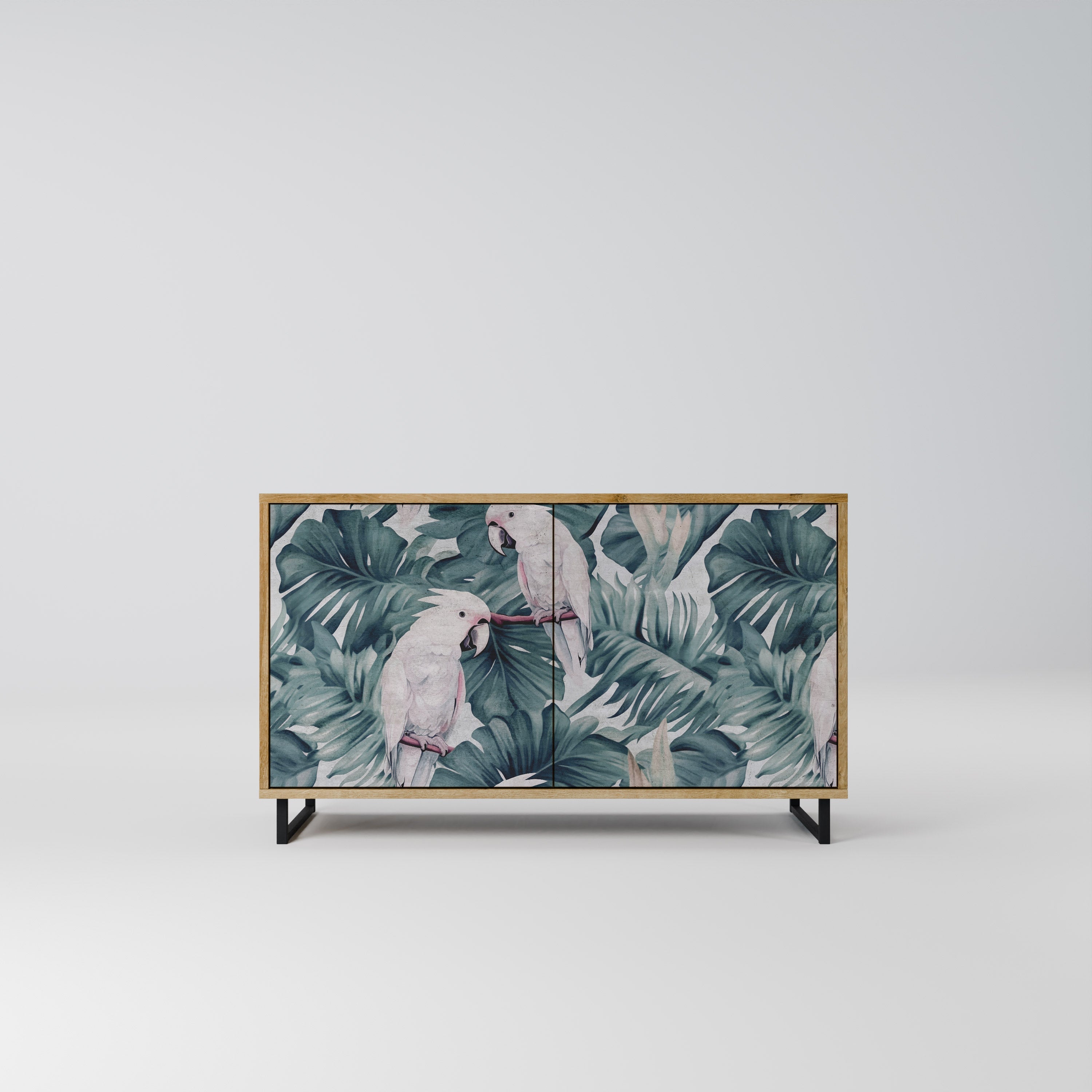 POPINJAY LOOK Aparador de 2 Portas em Efeito Carvalho