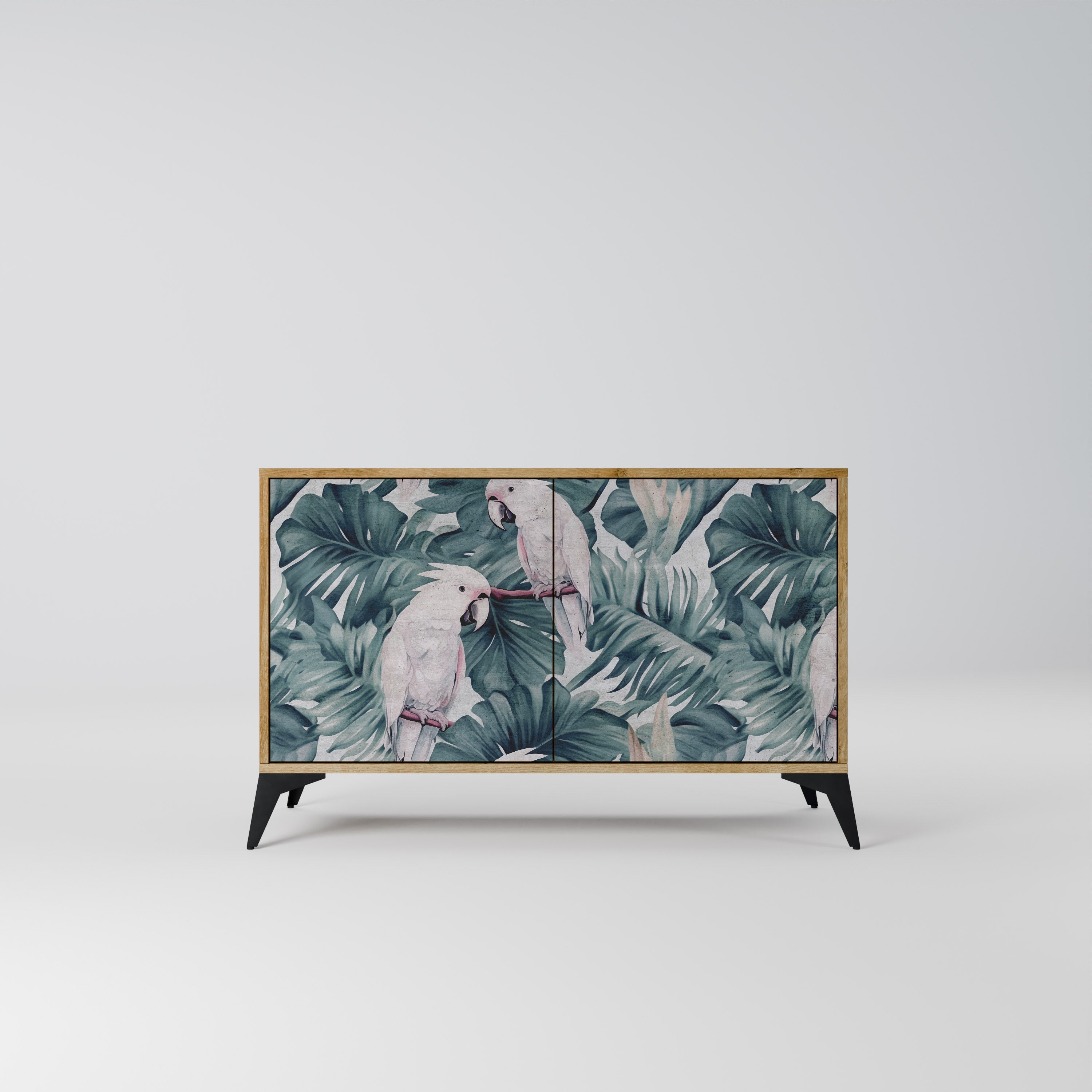 POPINJAY LOOK Aparador de 2 Portas em Efeito Carvalho