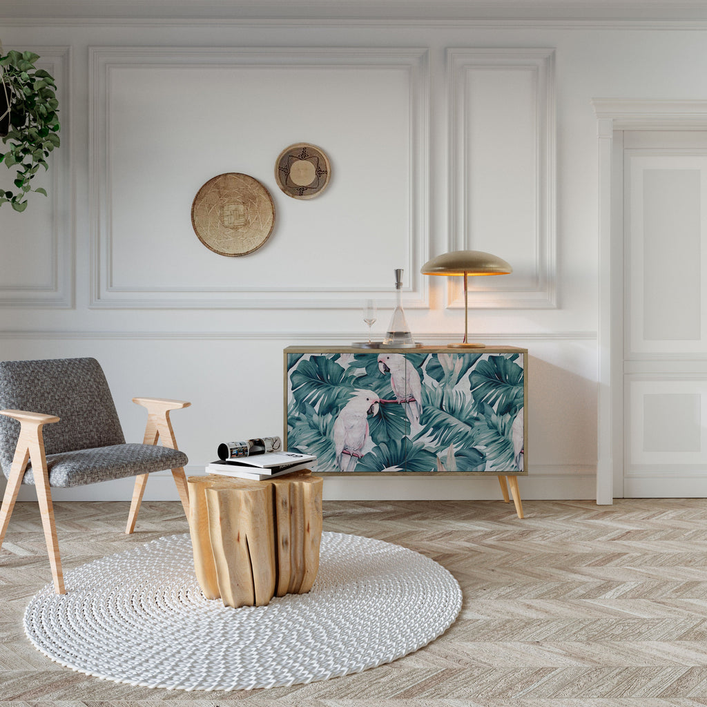 POPINJAY LOOK Aparador de 2 Portas em Efeito Carvalho